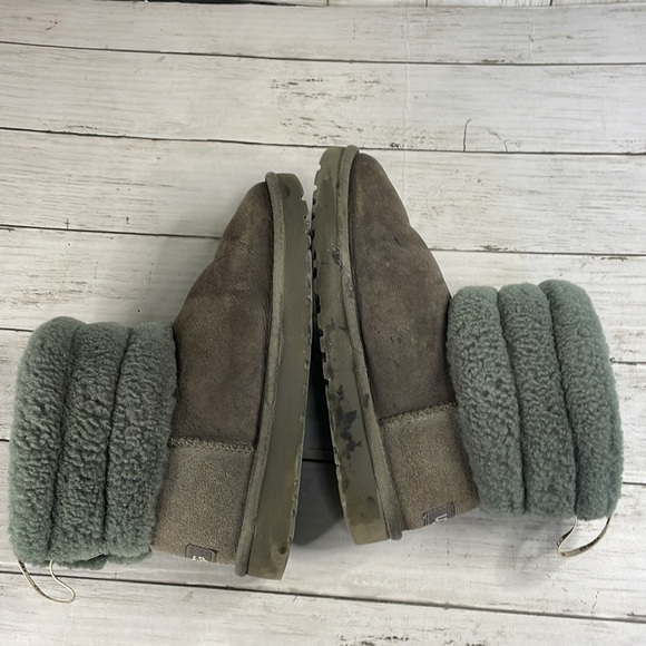 UGG Fluff Mini Quilted Grey Bootie - Picture 5 of 12